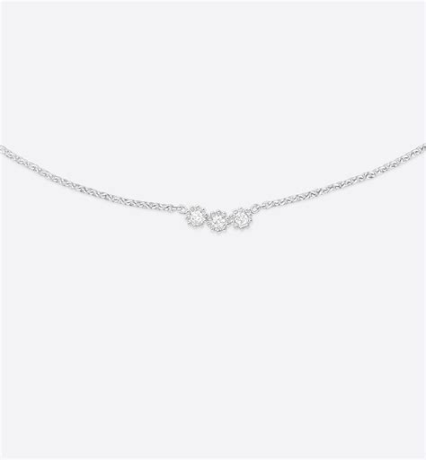 Mimirose Necklace 18K White Gold with Diamonds